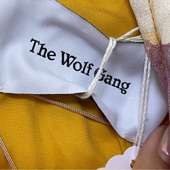 The Wolf Gang Levisa Key Hole Top Green Purple Size Small - Picture 3 of 5